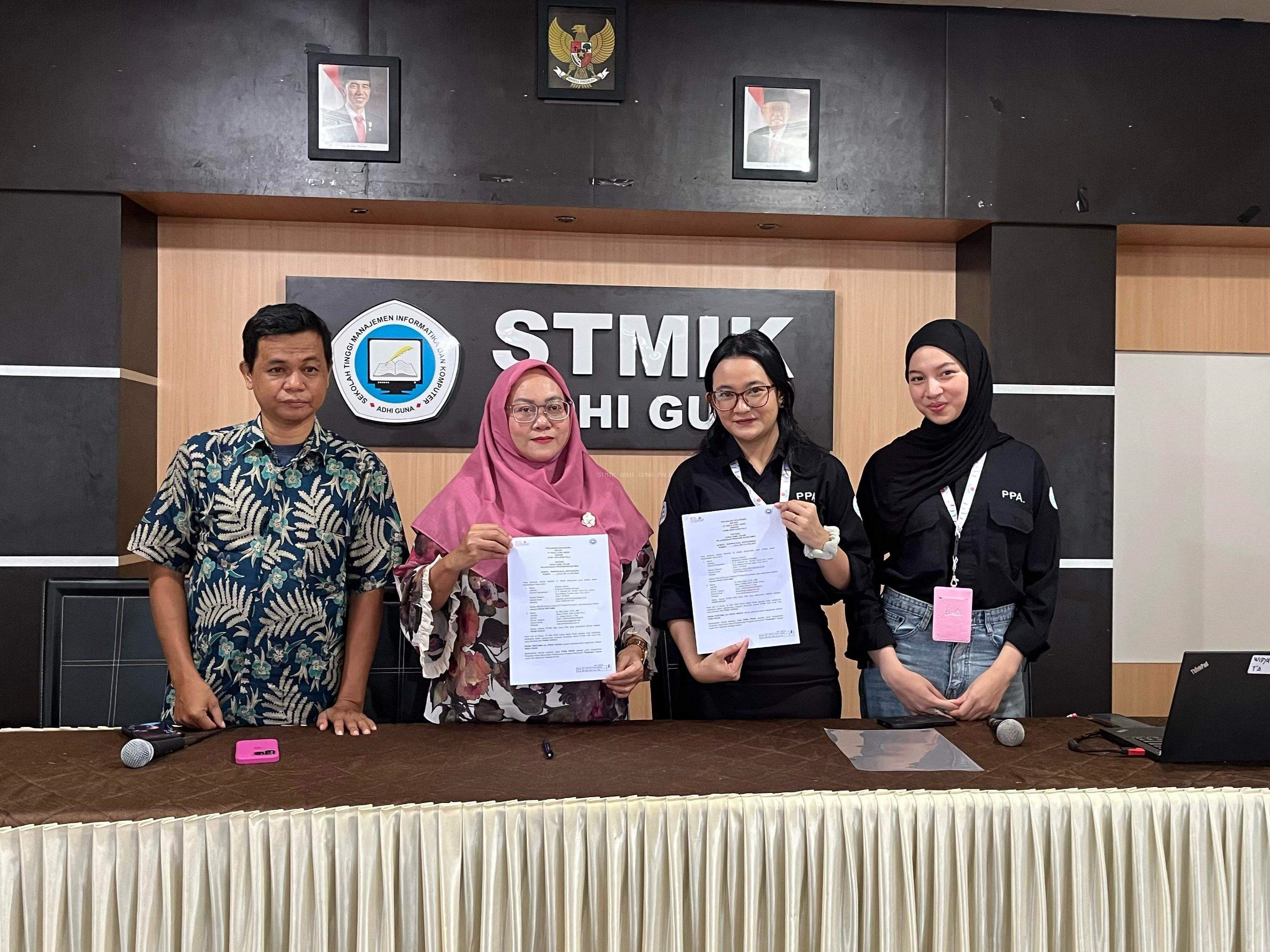 PT. Pesta Pora Abadi (Mie Gacoan) Jalin Kerjasama dengan STMIK Adhi Guna